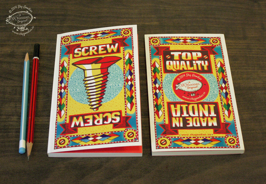 SCREW Match Book Notebook