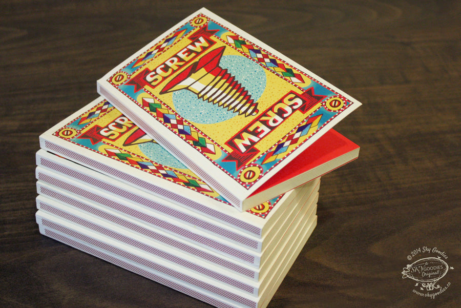 SCREW Match Book Notebook
