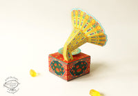 Colourful Mini Gramophone Box DIY Paper Craft Kit