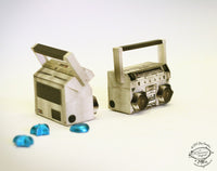 Realistic Mini Boombox DIY Paper Craft Kit